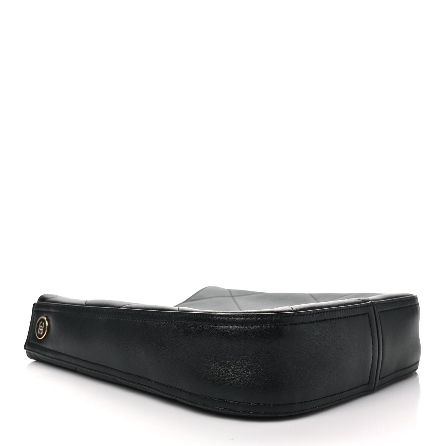 Calfskin Stitched Easy Mood Hobo Black
