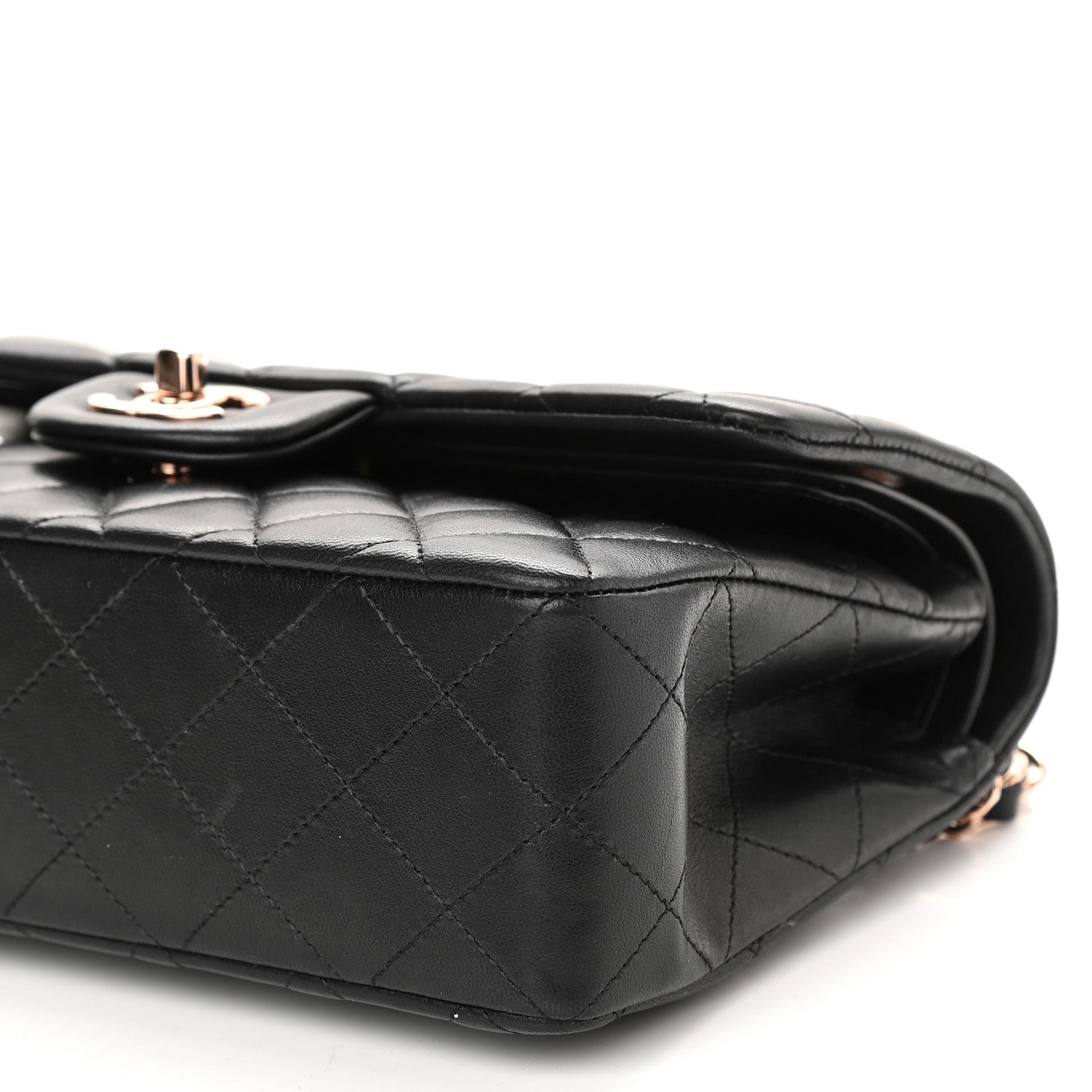 Chanel Lambskin Quilted Small Double Flap Black 8 of 9