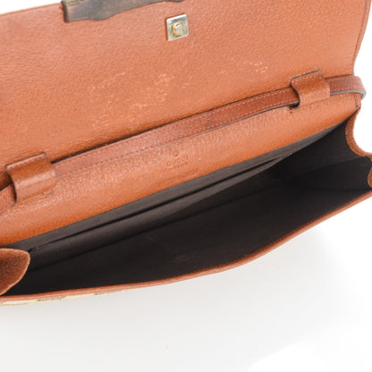 Gucci Monogram Bamboo Bar Clutch Brown 5 of 6