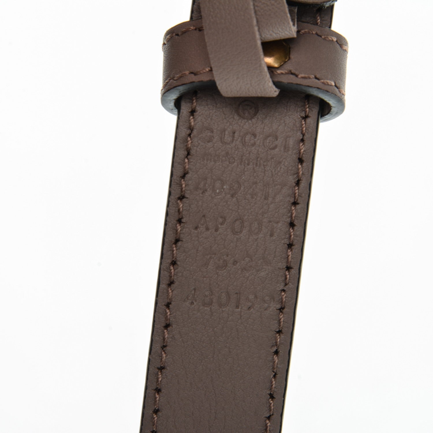 Gucci Calfskin Double G 20mm Belt 75 30 Porcelain Rose 4 of 6