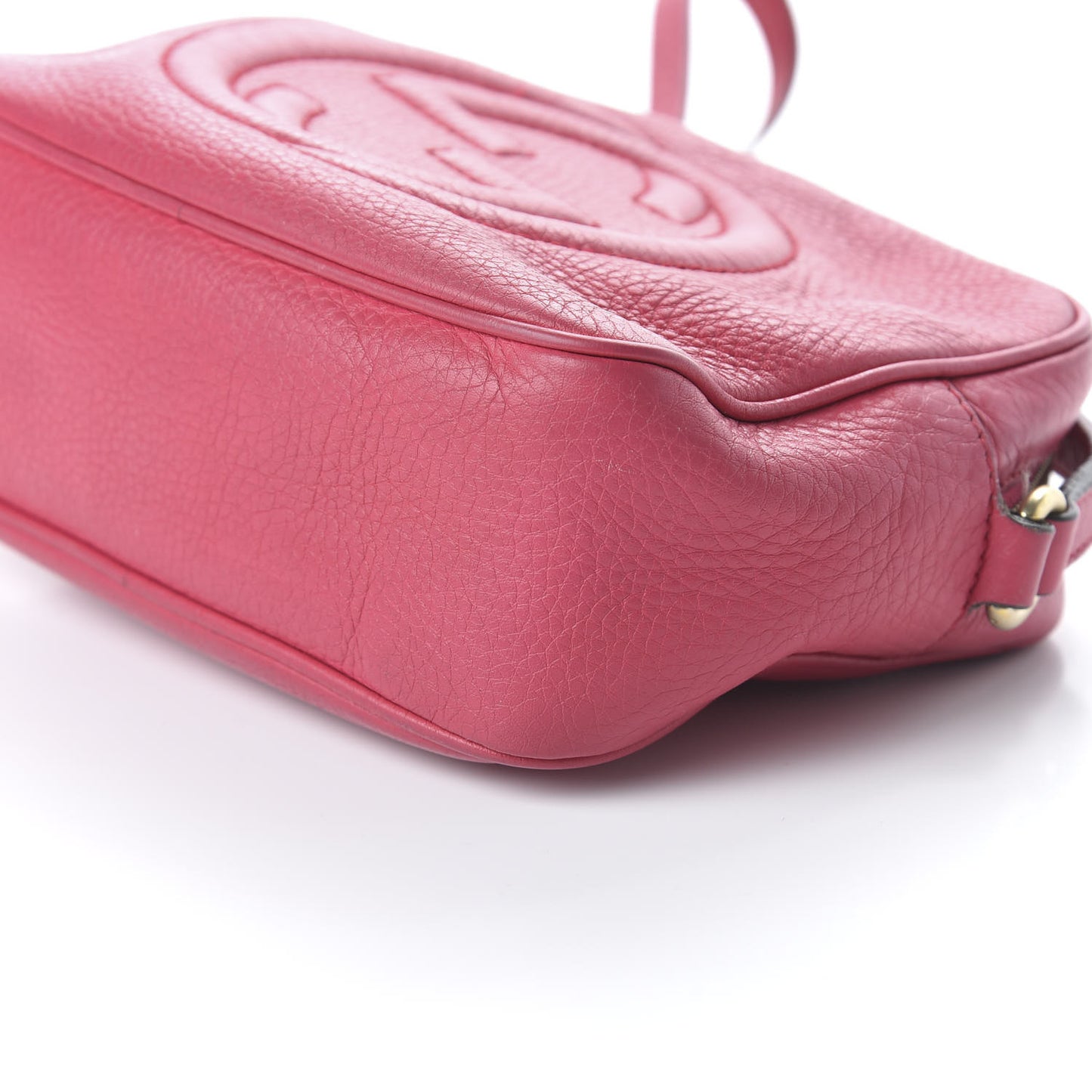 Pebbled Calfskin Small Soho Disco Bag Mauve