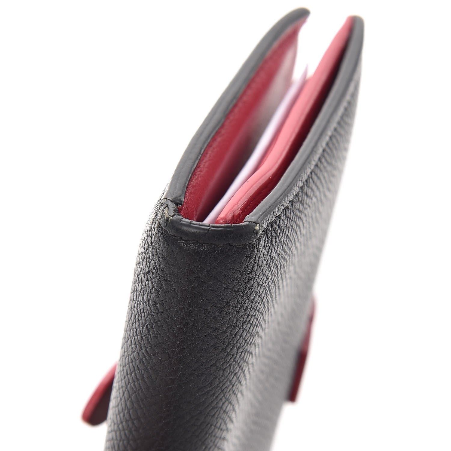 Celine Grained Calfskin Medium Multifunction Strap Wallet Black 12 of 12