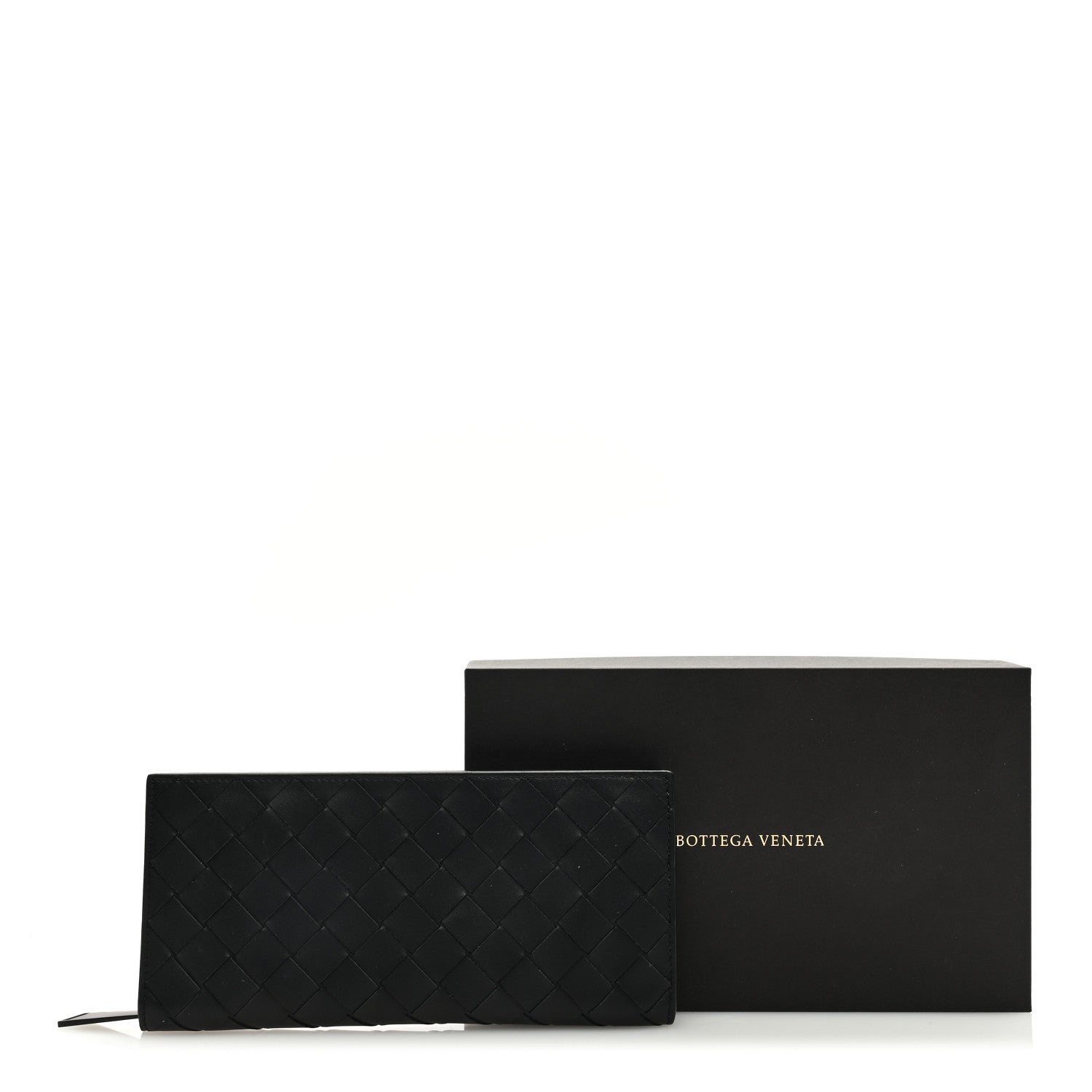 Bottega Veneta Nappa Intrecciato Zip Wallet Black 7 of 7