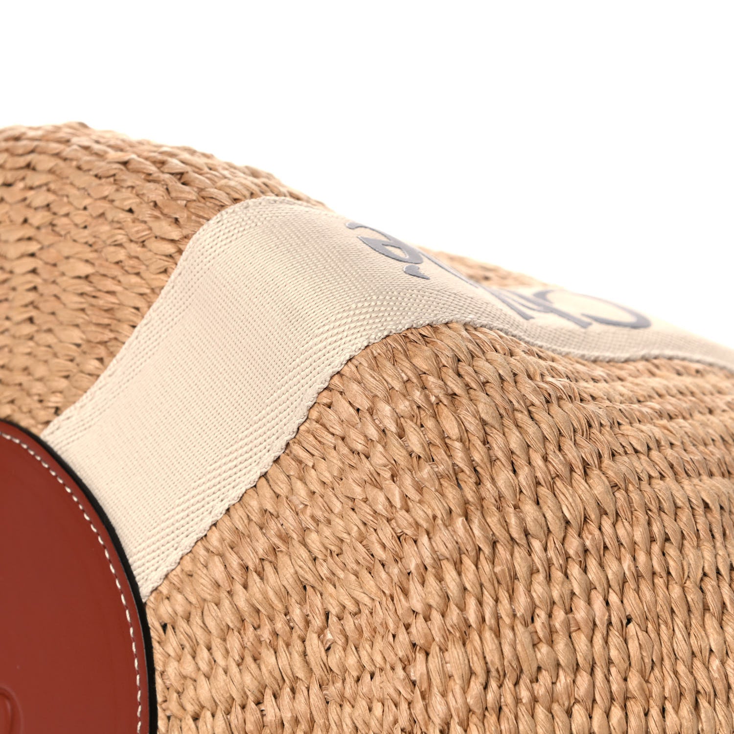 Chloe Raffia Large Woody Tote White 12 of 12