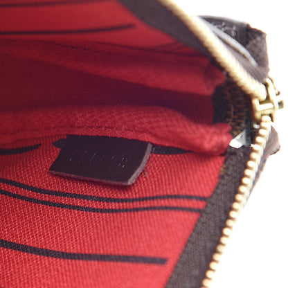 Louis Vuitton Damier Ebene Complice Trunks and Bags Mini Pochette Accessories Red 7 of 8