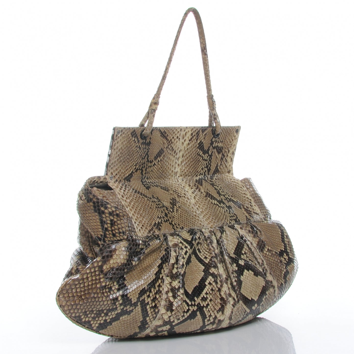 Python To You Convertible Clutch Natural