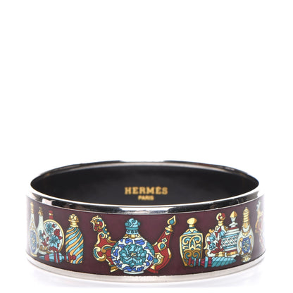 Hermes Enamel Printed Wide Flacons Bracelet 65 1 of 6