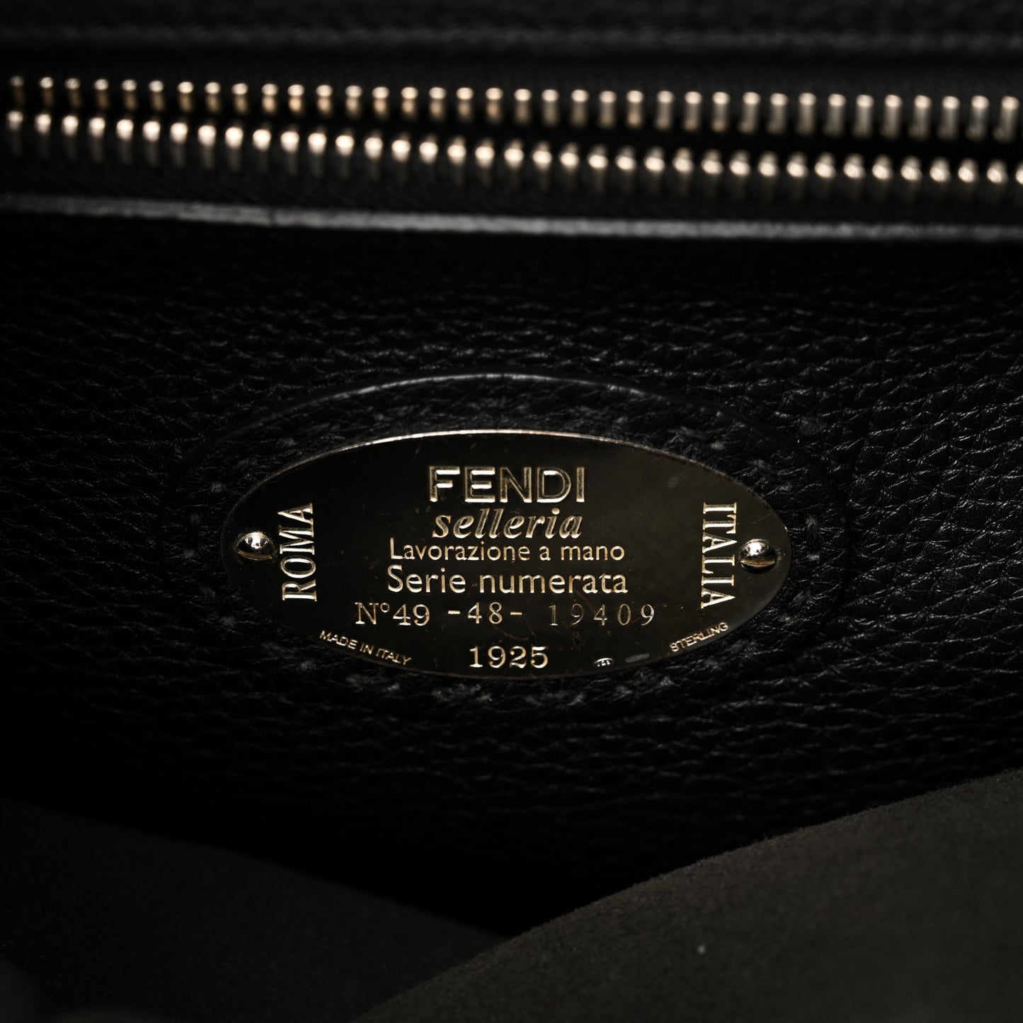 Cuoio Romano Selleria Studded Large Peekaboo Iconic Fit Satchel Black