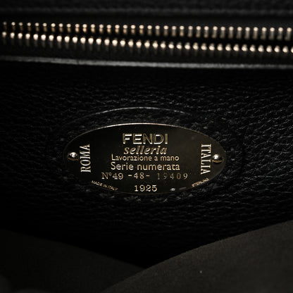 Fendi Cuoio Romano Selleria Studded Large Peekaboo Iconic Fit Satchel Black 7 of 10