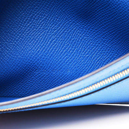 Hermes Epsom Bearn Gusset Wallet Bleu Zanzibar 7 of 12