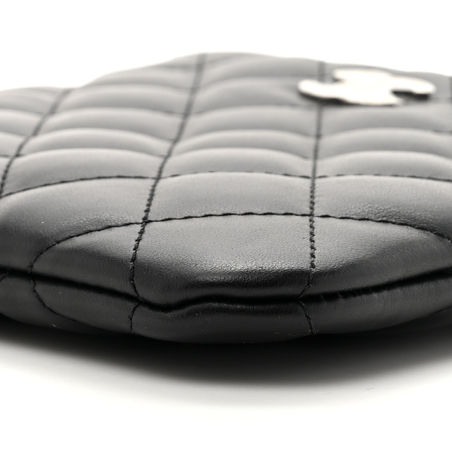 Lambskin Quilted Crossbody Bag Black