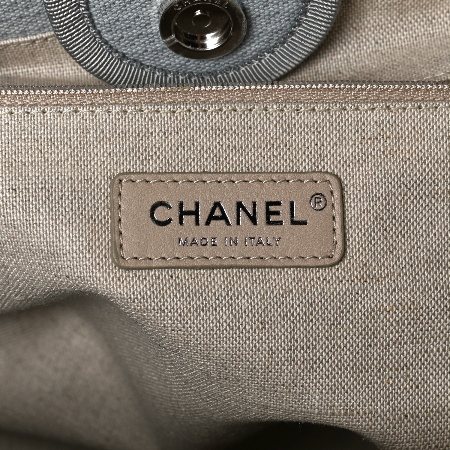 Chanel Mixed Fibers Small Deauville Tote Grey 5 of 10