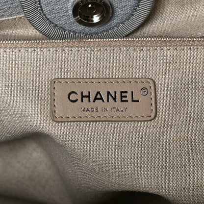Chanel Mixed Fibers Small Deauville Tote Grey 5 of 10
