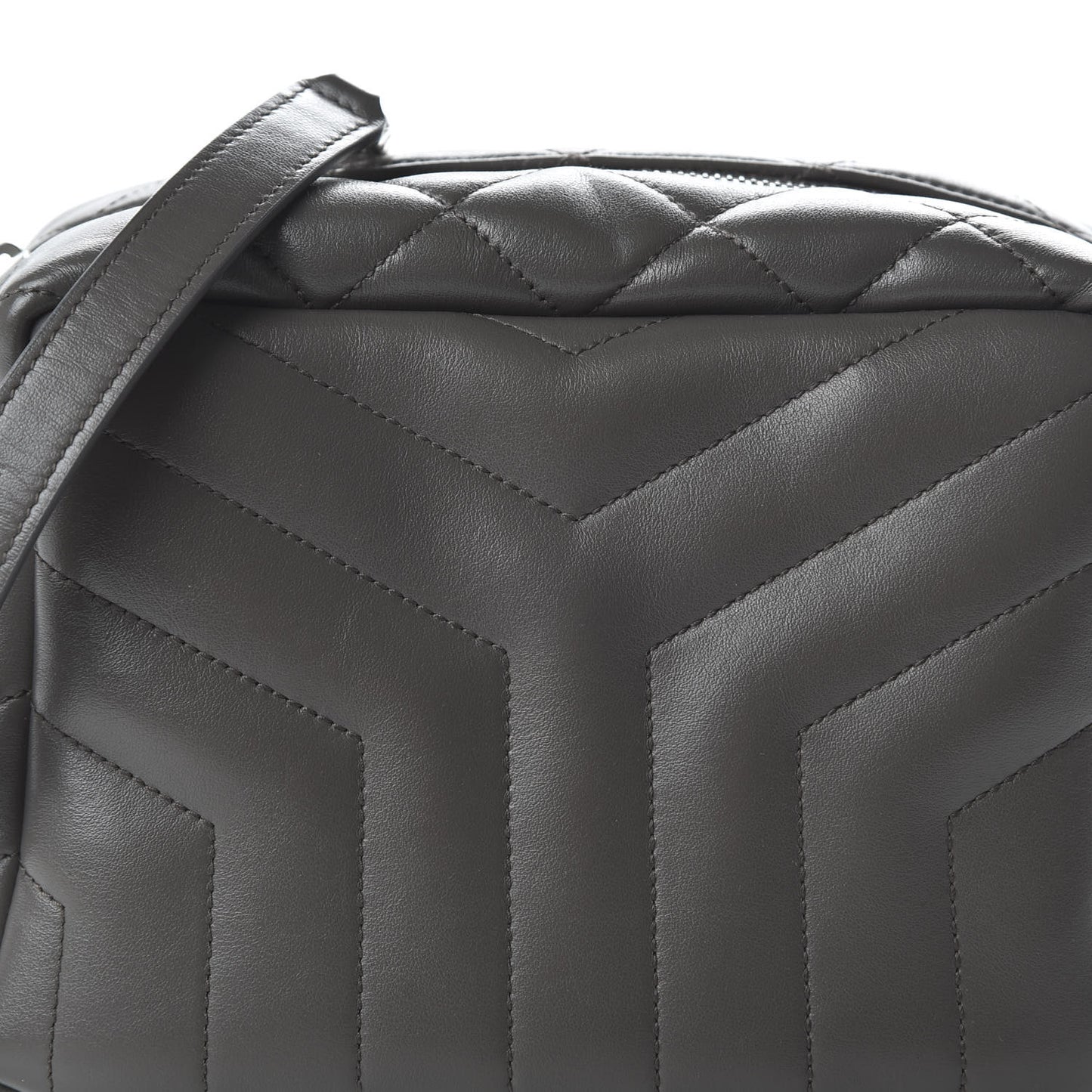 Calfskin Y Quilted Monogram Small Loulou Bowling Bag Earth