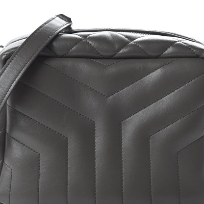 Saint Laurent Calfskin Y Quilted Monogram Small Loulou Bowling Bag Earth 9 of 9