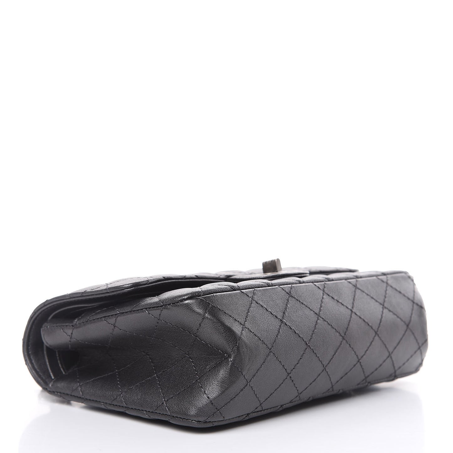 Metallic Sheepskin Quilted 2.55 Reissue 225 Flap Black