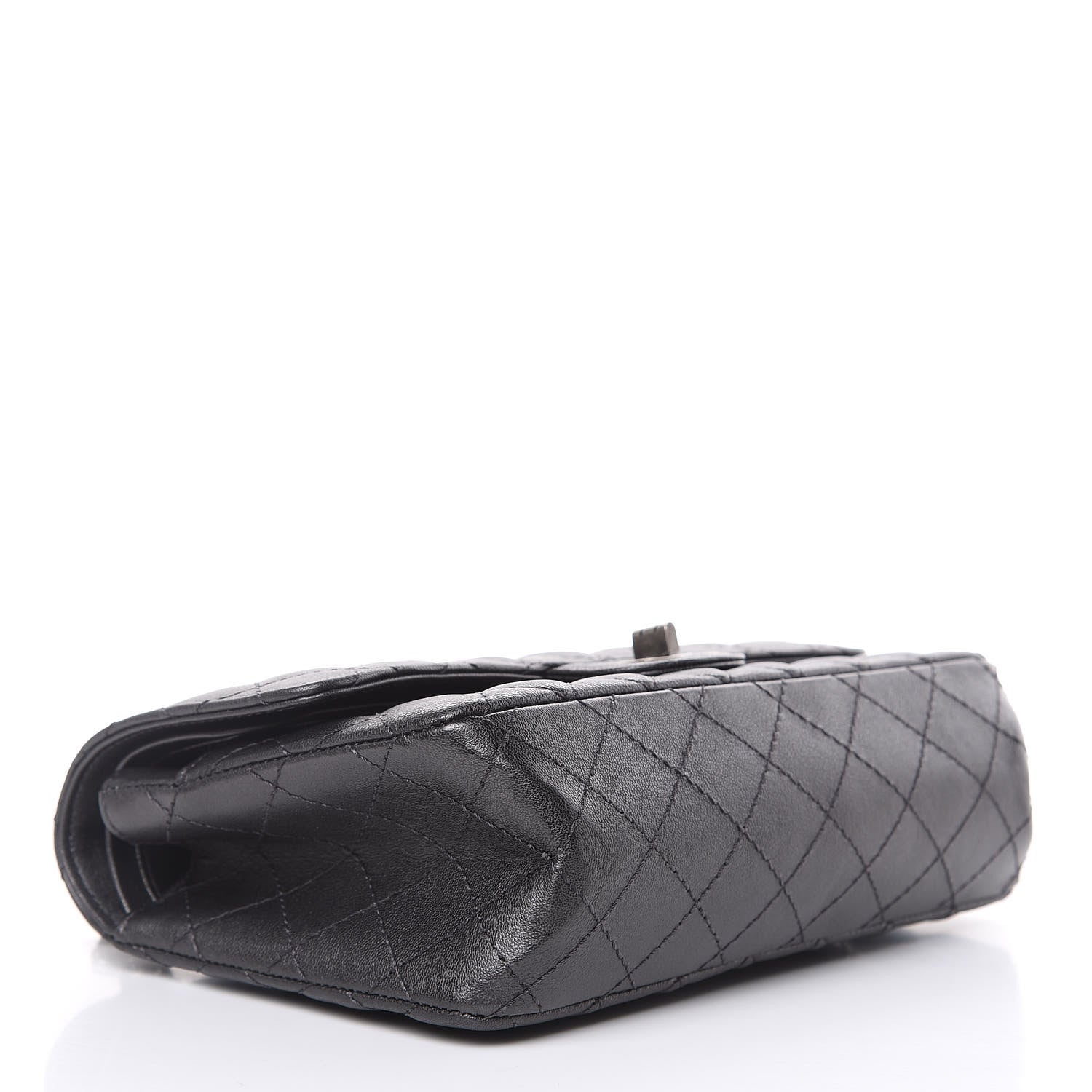 Chanel Metallic Sheepskin Quilted 2.55 Reissue 225 Flap Black 4 of 12