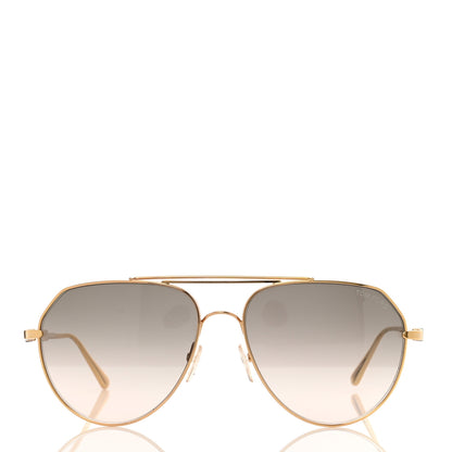 Tom Ford Metal Andes Pilot Sunglasses TF670 Gold 2 of 6