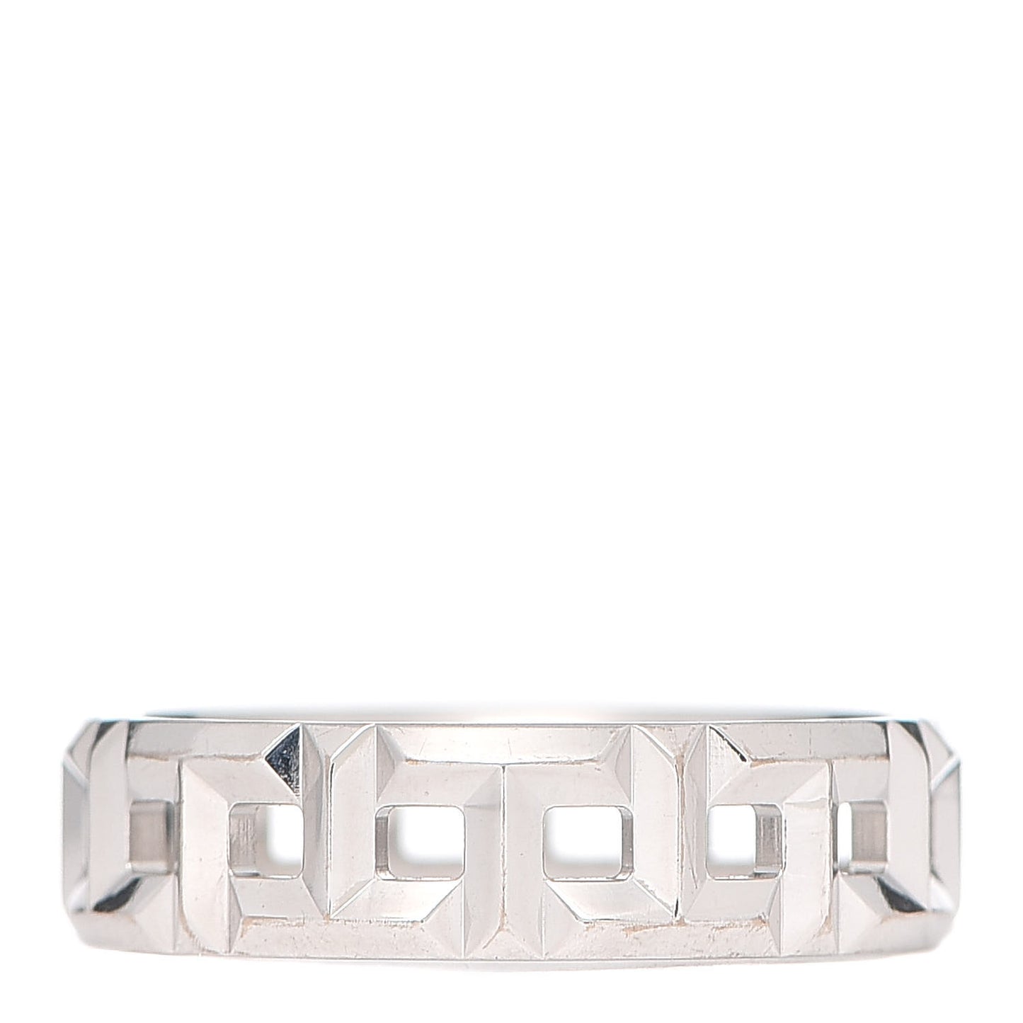 18K White Gold T True Wide Ring 57 8