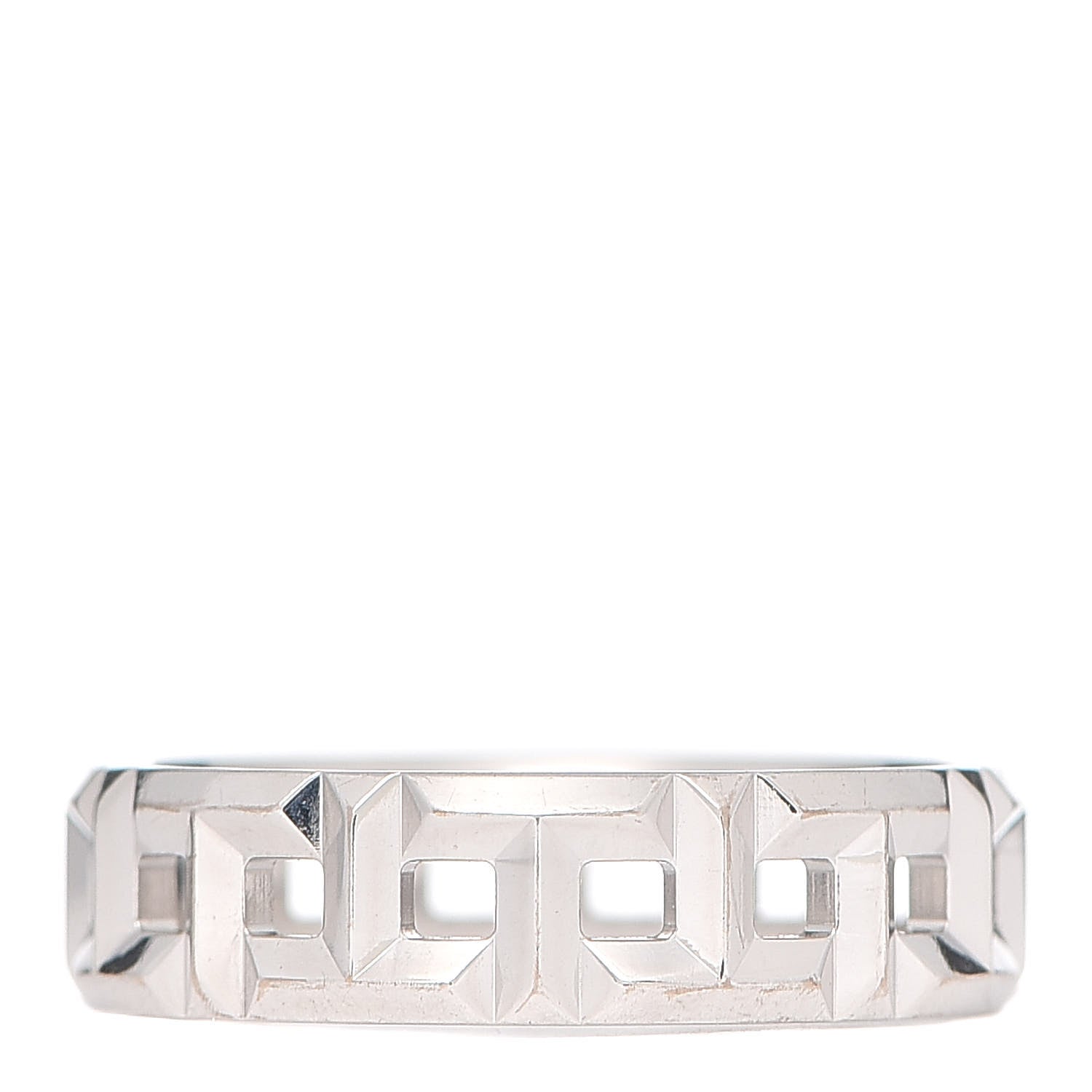 Tiffany 18K White Gold T True Wide Ring 57 8 1 of 5