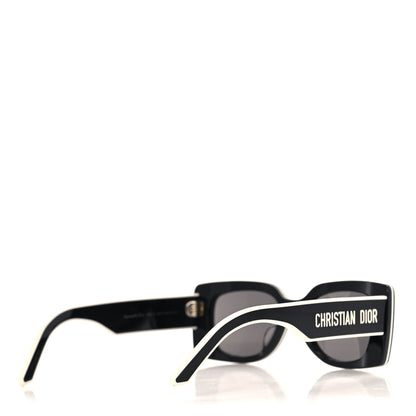 Christian Dior Diorpacific S1U Square Sunglasses Black White 4 of 7