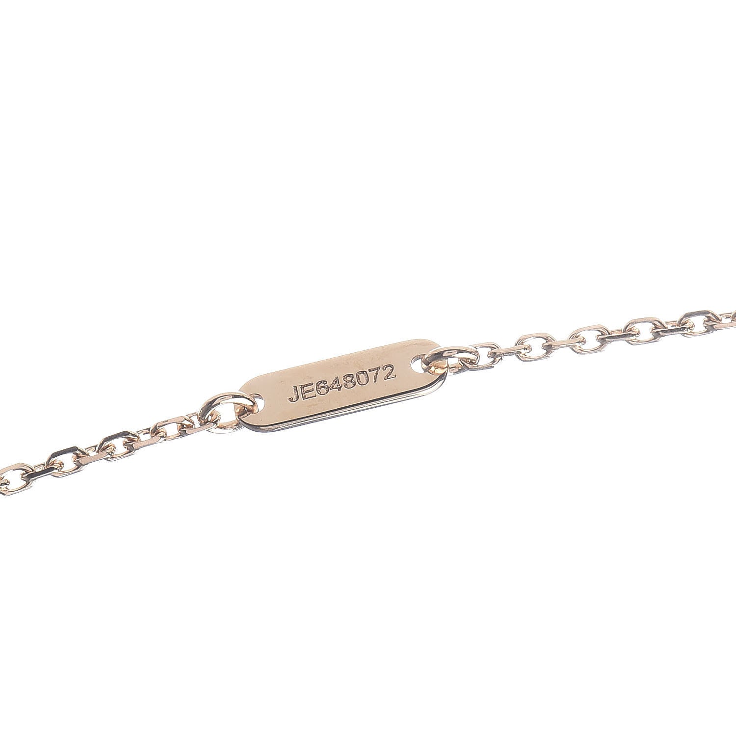 Van Cleef & Arpels 18K Yellow Gold Mother of Pearl Sweet Alhambra Pendant Necklace 6 of 8