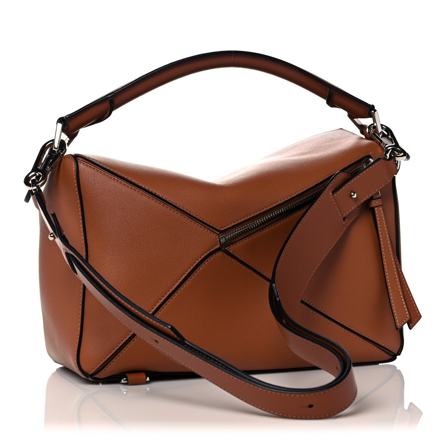 Loewe Calfskin Medium Puzzle Bag Tan 3 of 11