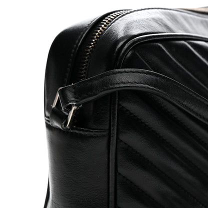 Saint Laurent Calfskin Matelasse Monogram Lou Camera Bag Black 13 of 21