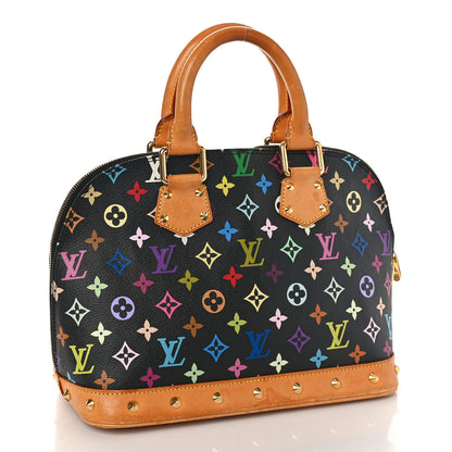 Louis Vuitton Monogram Multicolor Alma Black 3 of 10