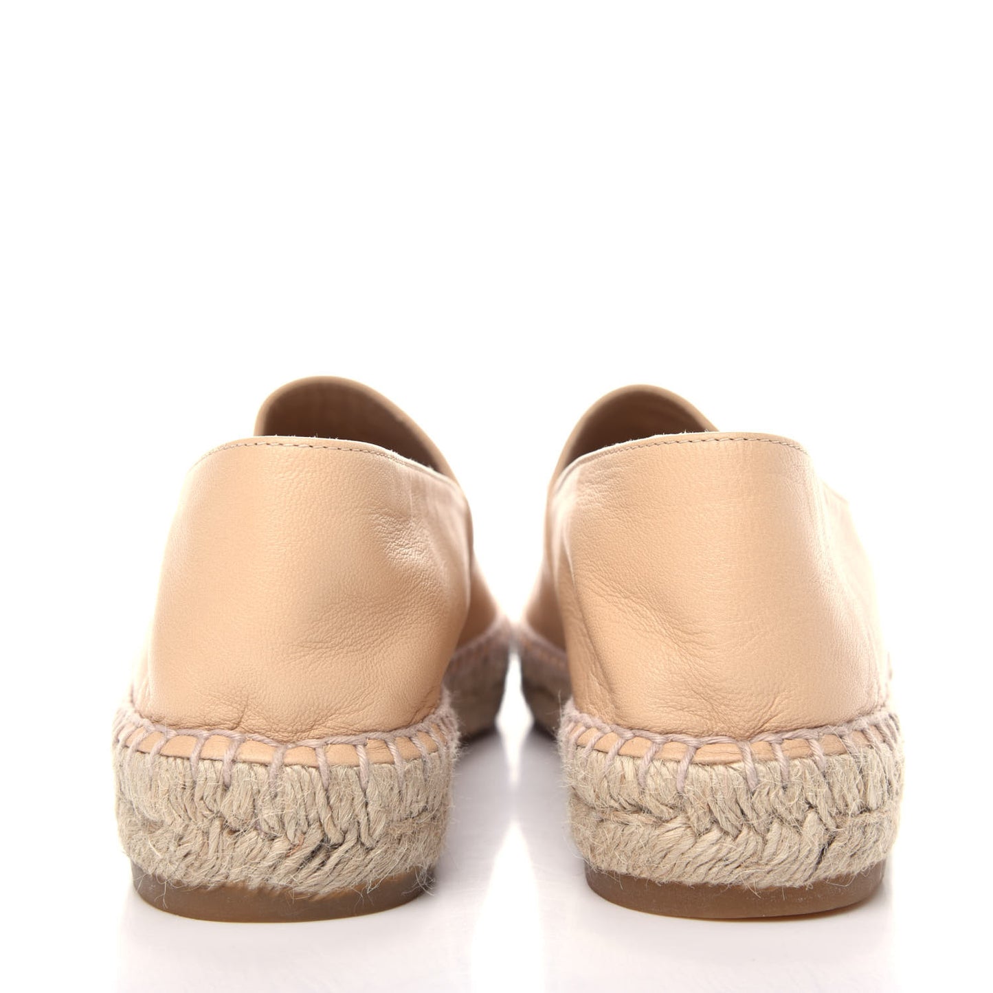 Lambskin CC Espadrilles 39 Beige Black