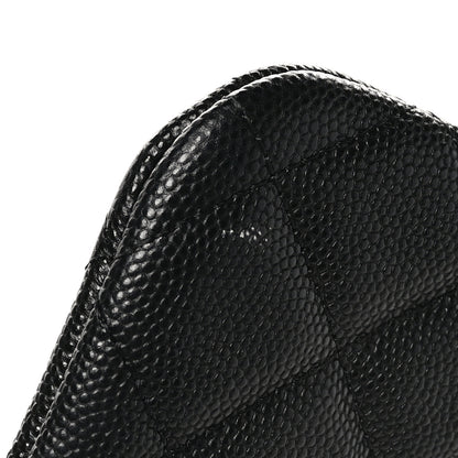Chanel Caviar Quilted Small Cosmetic Case Black 8 of 9
