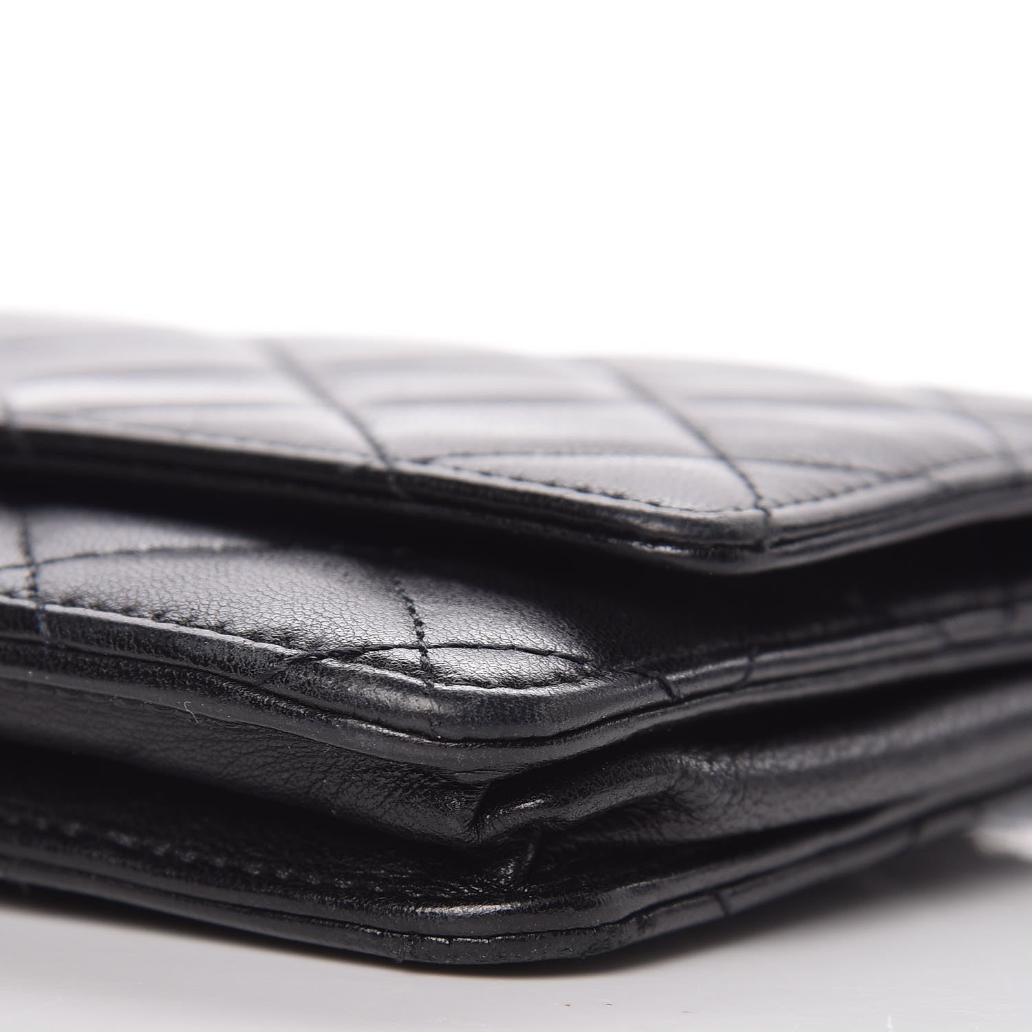 Chanel Lambskin Quilted Wallet On Chain WOC Black 11 of 18
