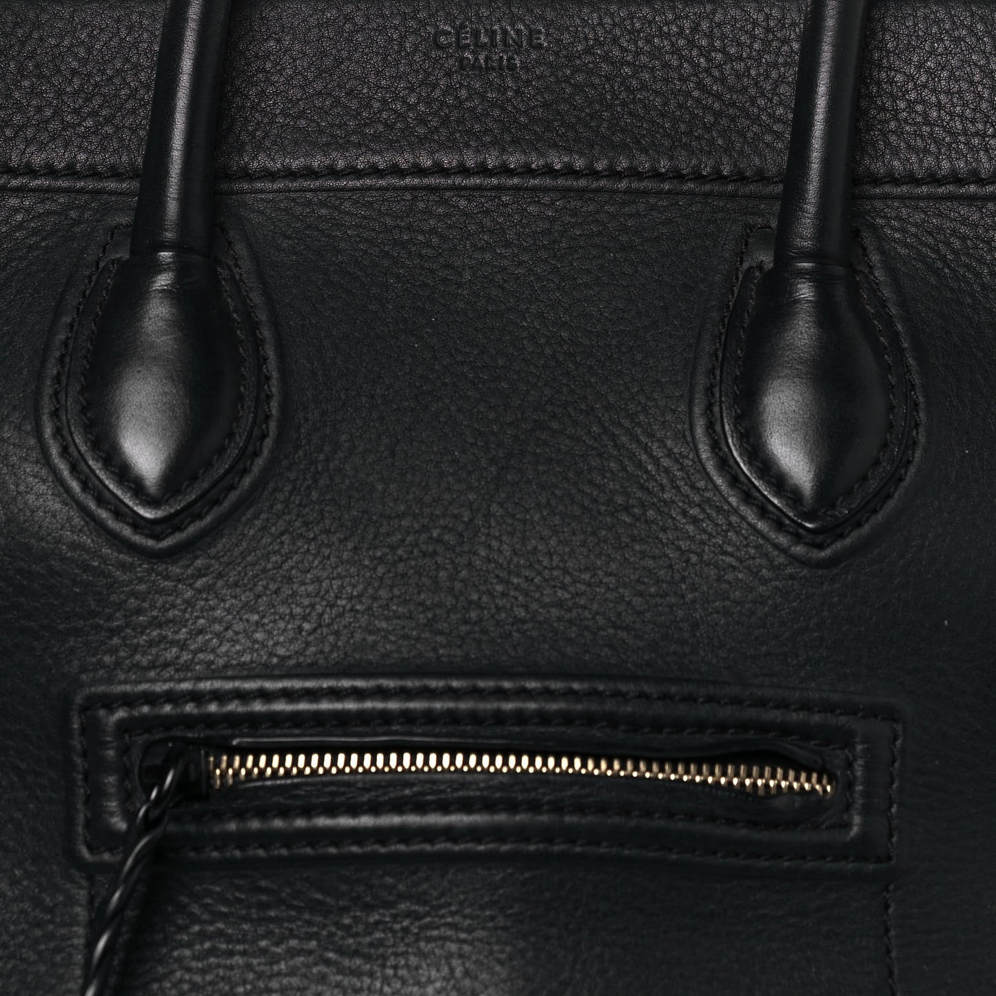 Supple Calfskin Medium Phantom Luggage Black