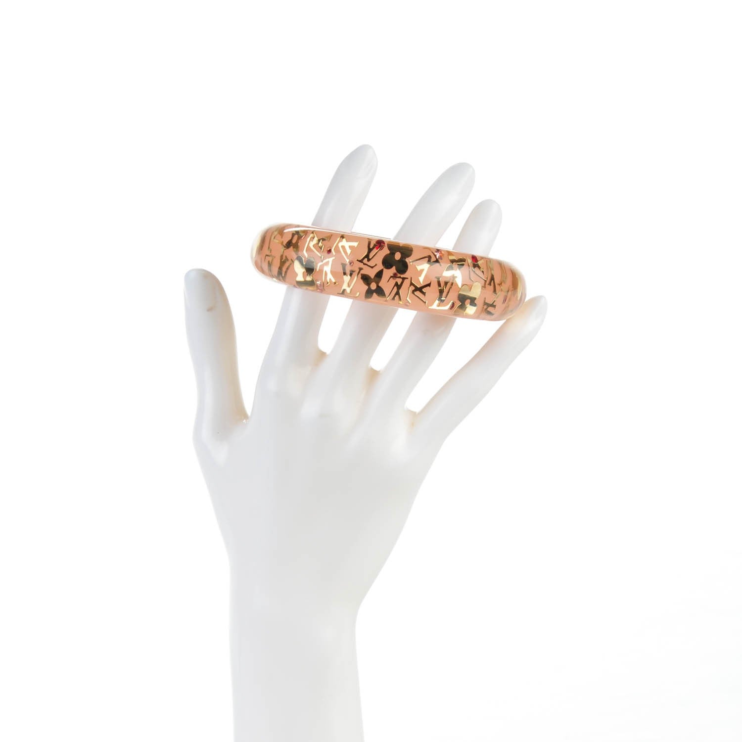 Louis Vuitton Resin Swarovski Medium Inclusion Bracelet GM Rose 2 of 4