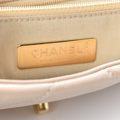 Chanel Lambskin Quilted Medium Chanel 19 Flap Beige 6 of 9