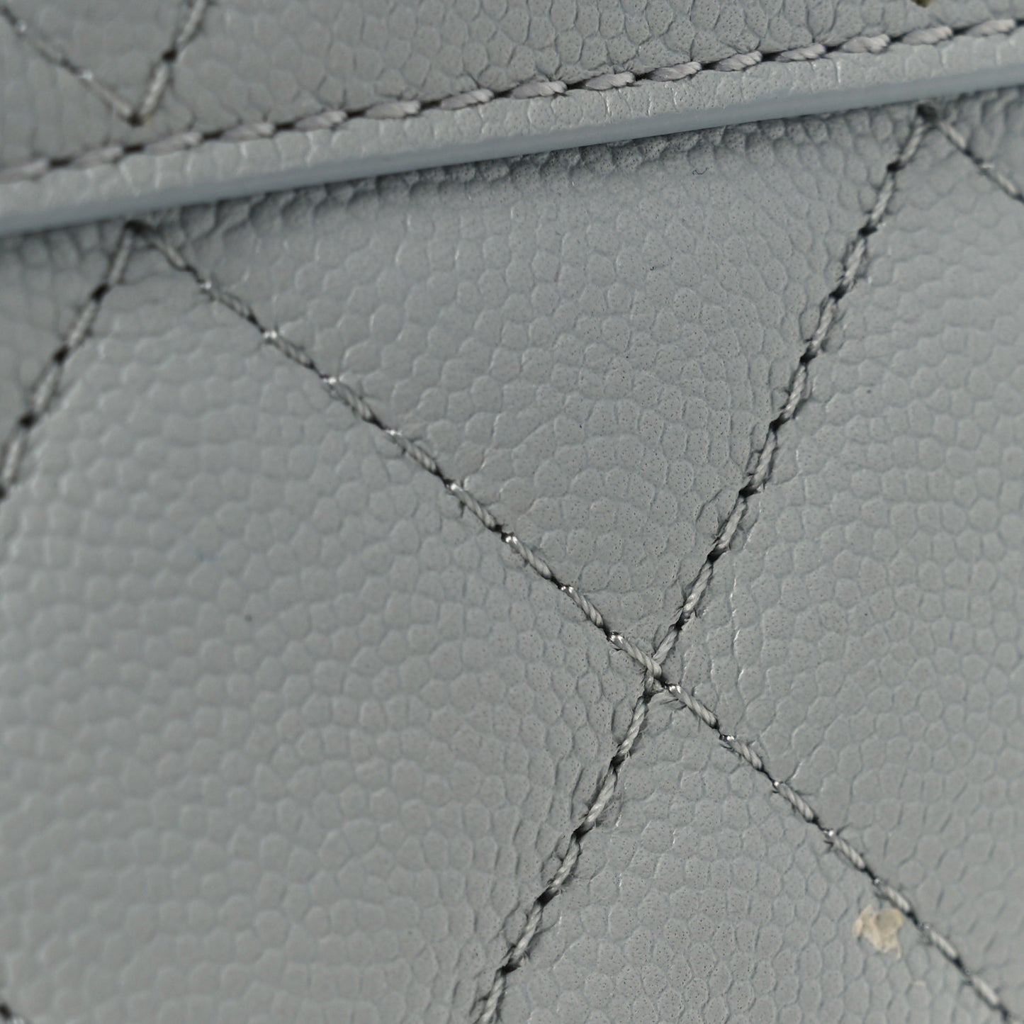 Caviar Quilted Shopping Tote Light Green