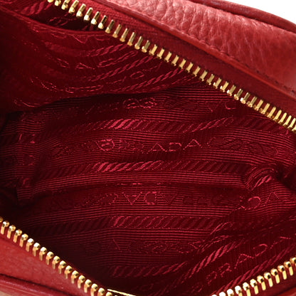 Prada Vitello Daino Mini Camera Crossbody Rosso 6 of 9