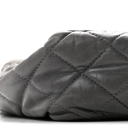 Chanel Lambskin Quilted Jumbo Single Flap Grey 9 of 13
