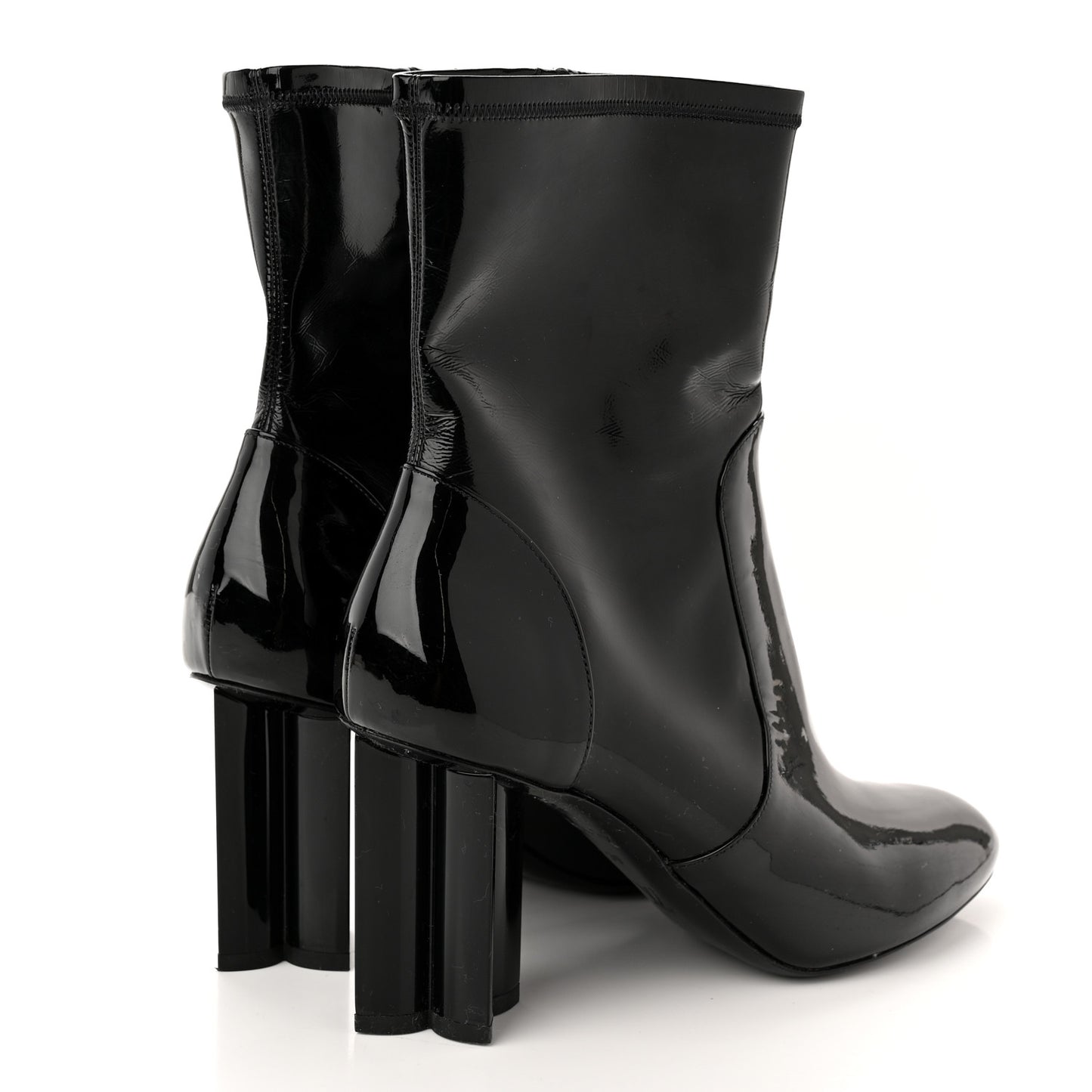 Patent Uniformes Silhouette Ankle Boots 39 Black