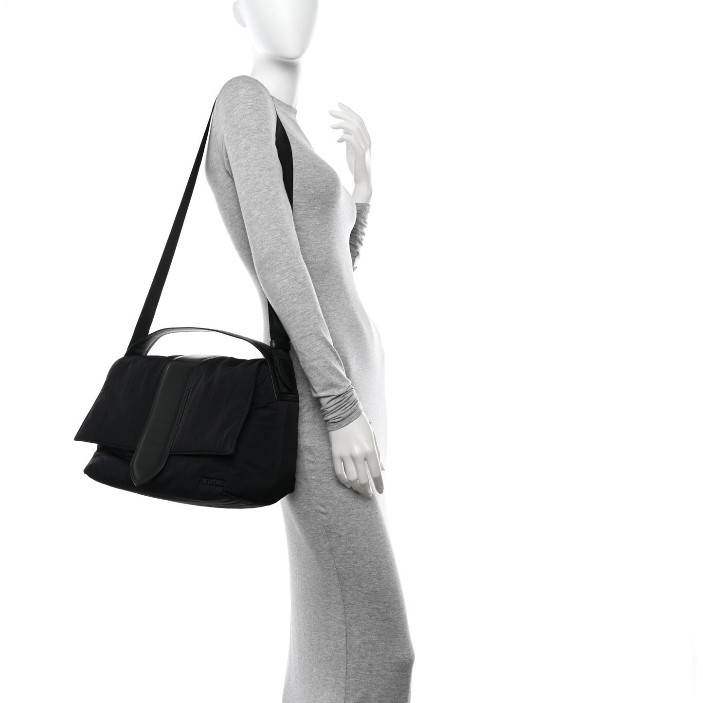 Padded Nylon Le Bambimou Messenger Bag Black