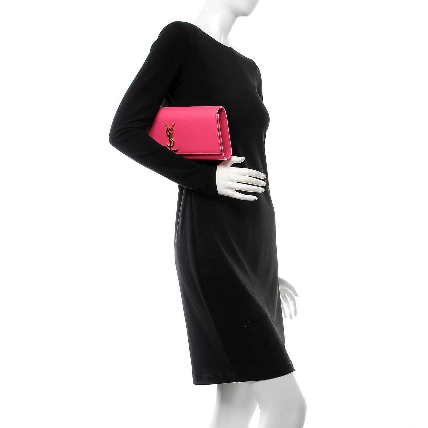 Grain De Poudre Classic Monogram Cassandre Clutch Lipstick Fuchsia