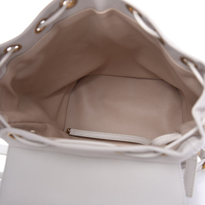 Chanel Caviar Quilted Filigree Backpack White 5 of 10