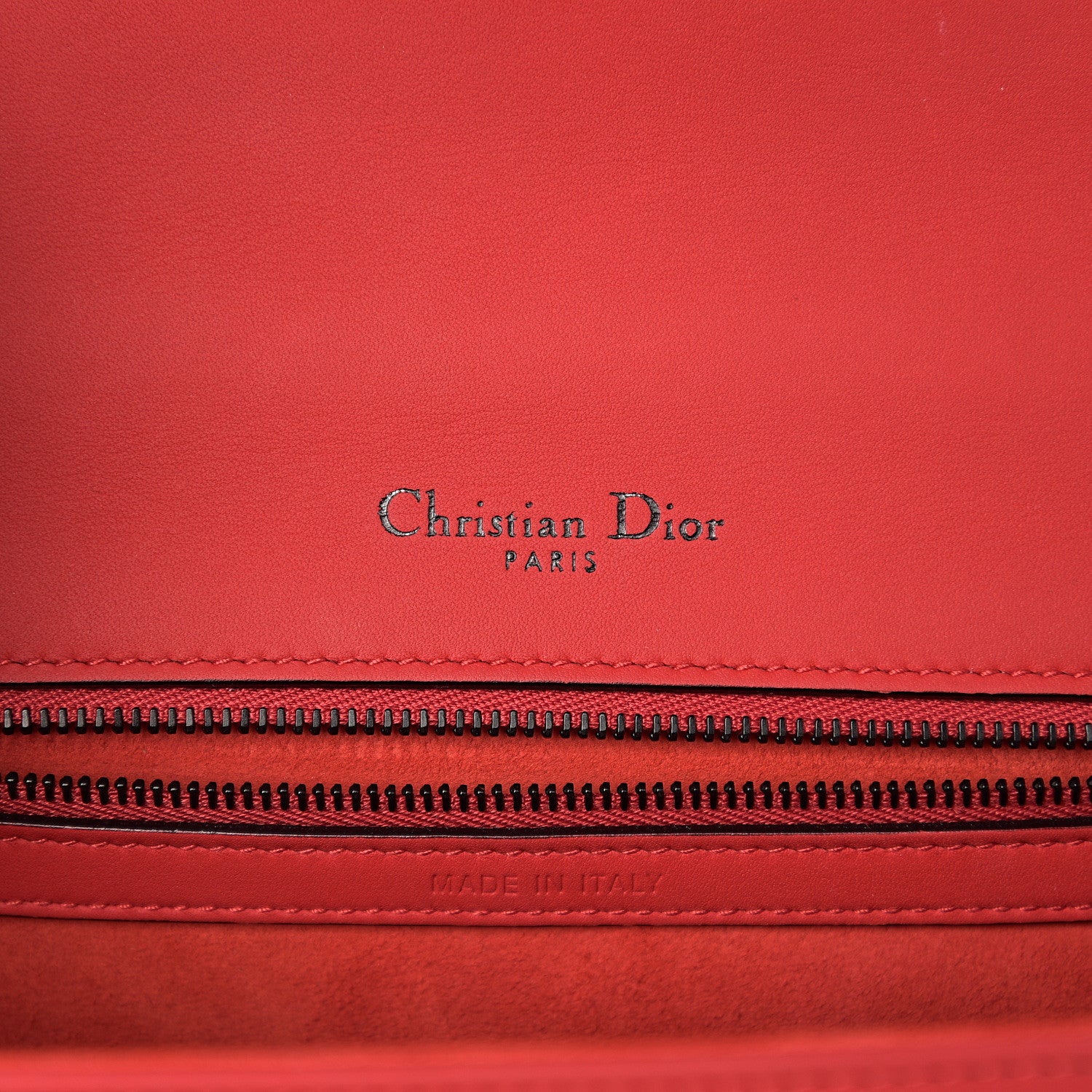 Christian Dior Ultra Matte Calfskin Studded Small Diorama Flap Bag Red Black 5 of 8