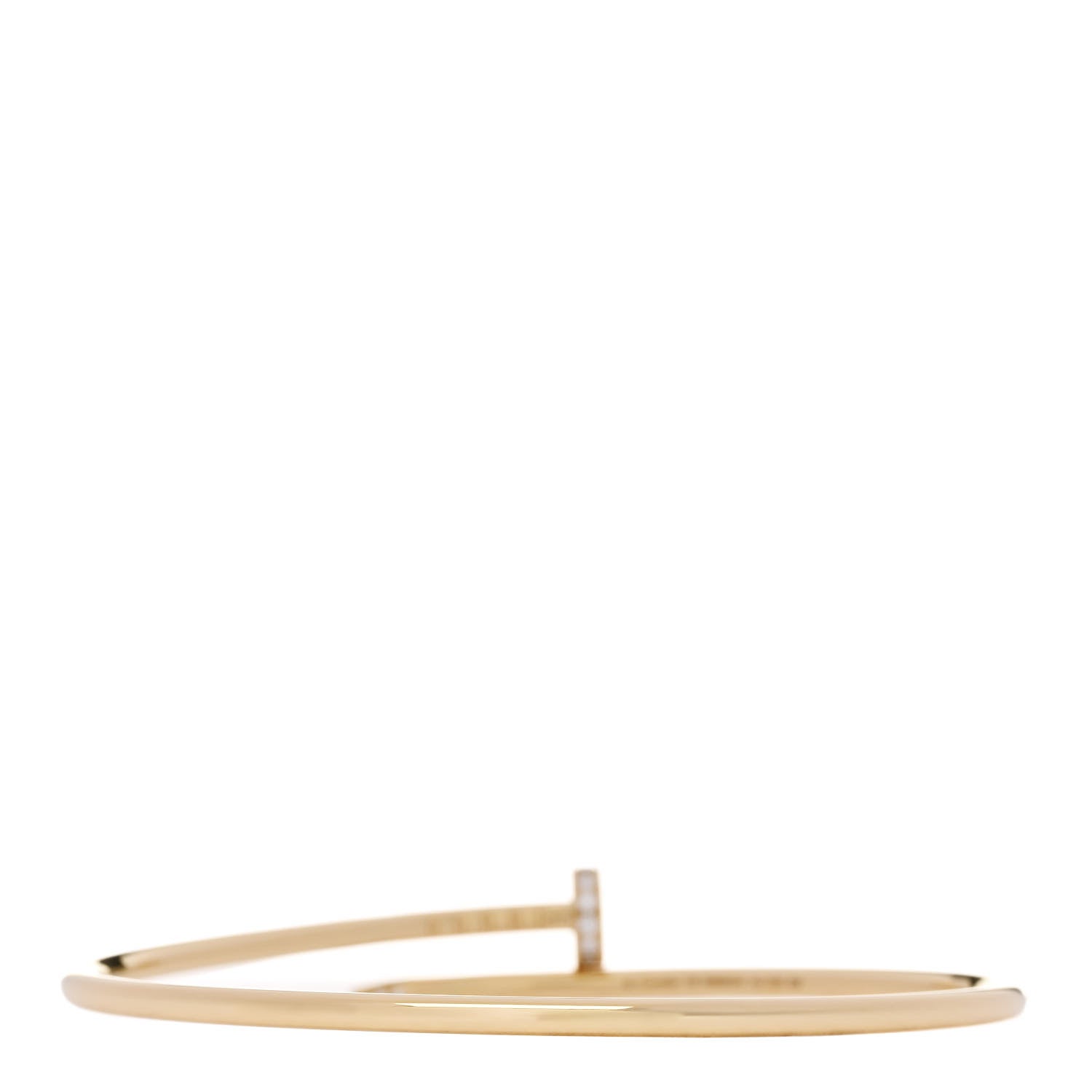 Cartier 18K Yellow Gold Diamond Small Juste Un Clou Bracelet 18 2 of 5