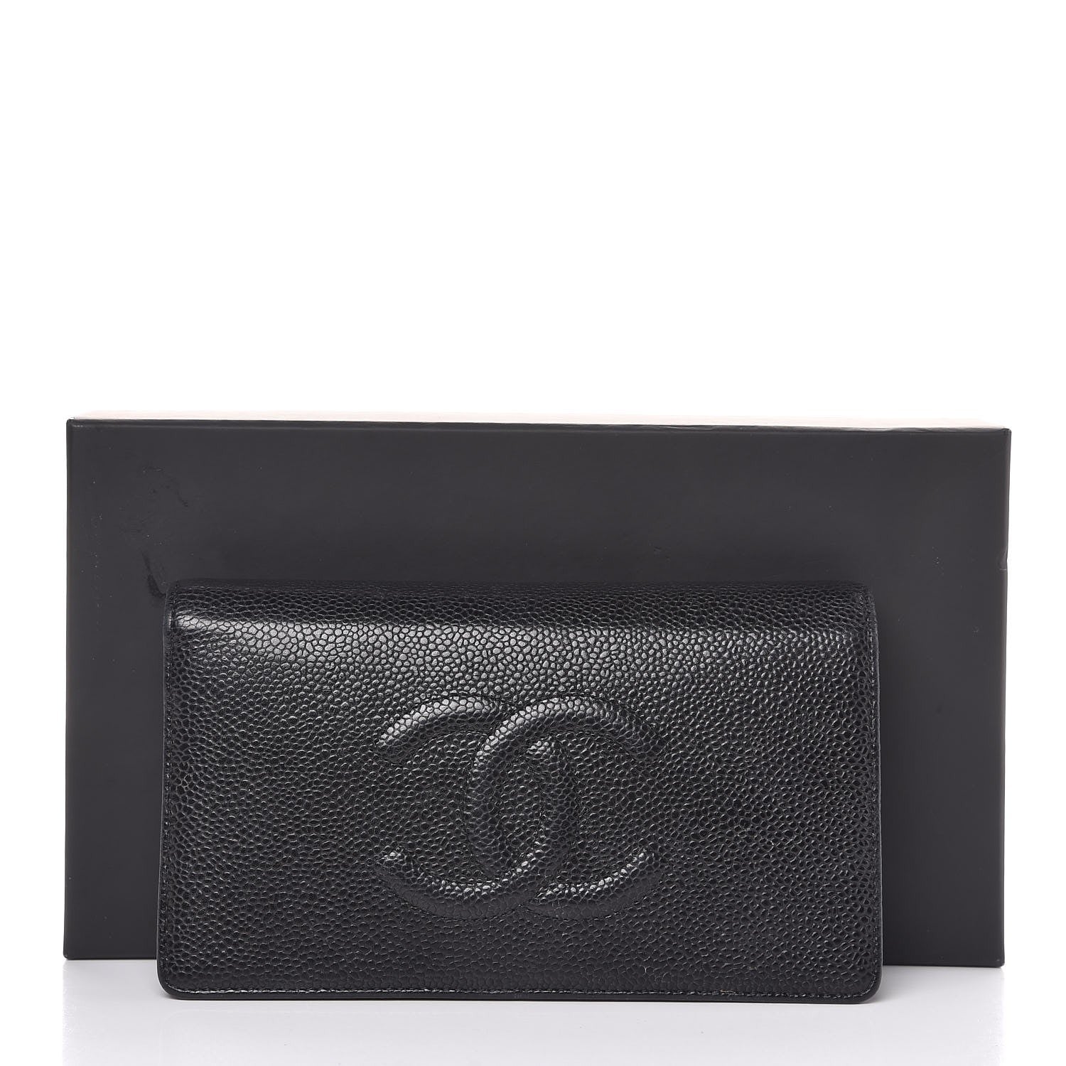 Chanel Caviar Timeless CC Yen Wallet Black 9 of 9