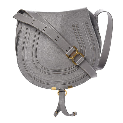 Chloe Calfskin Medium Marcie Round Crossbody Bag Cashmere Grey 1 of 22