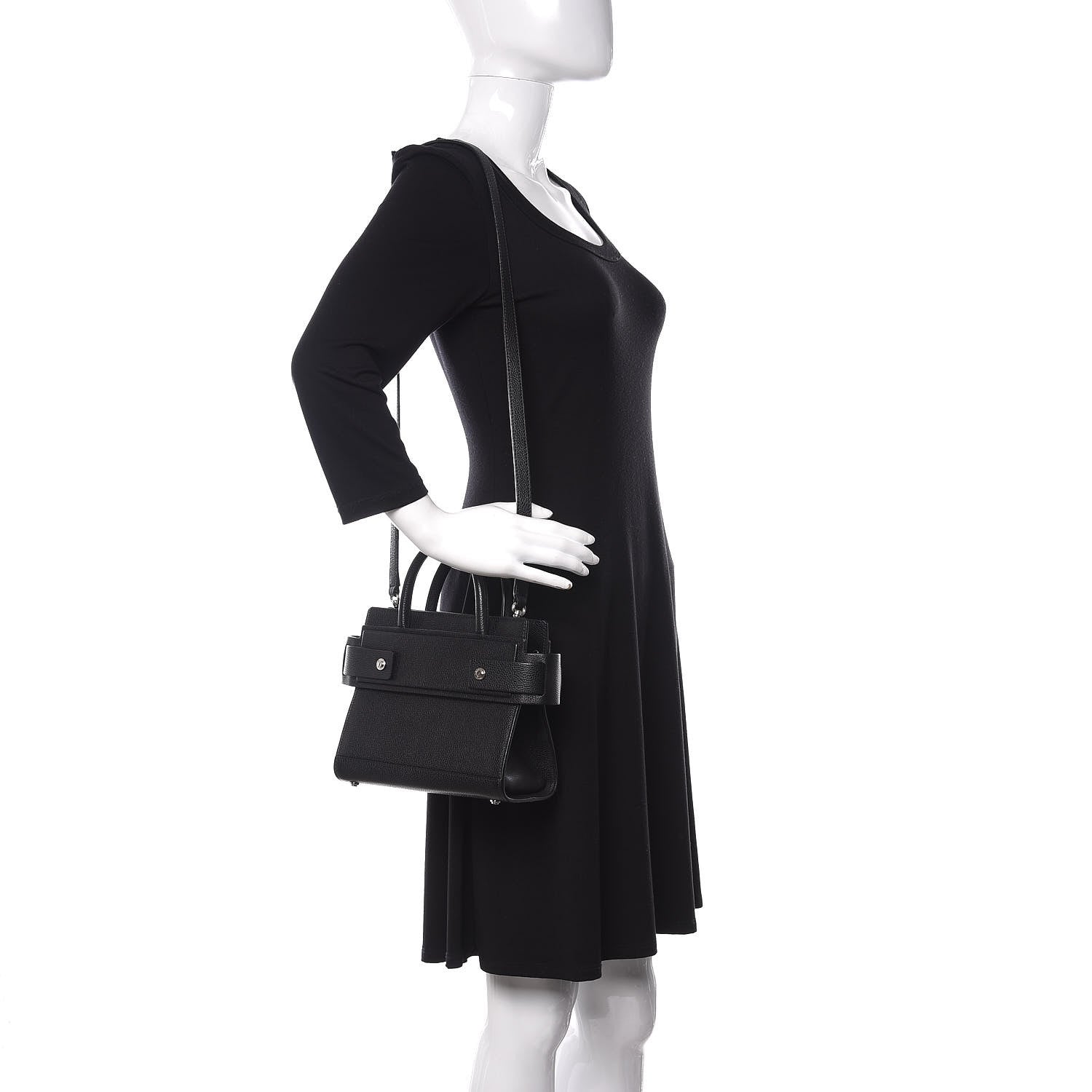 Givenchy Grained Calfskin Mini Horizon Satchel Black 2 of 11