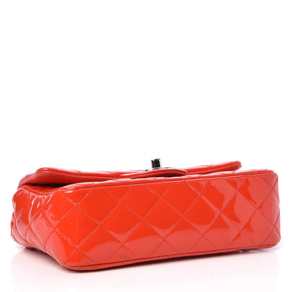 Chanel Patent Calfskin Quilted Mini Rectangular Flap Red 4 of 12