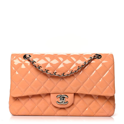 Chanel Patent Quilted Medium Double Flap Light Pink 1 of 10