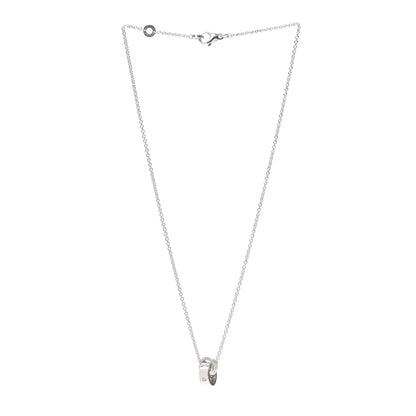 Bulgari 18K White Gold Diamond BVLGARI BVLGARI Link Pendant Necklace 3 of 7